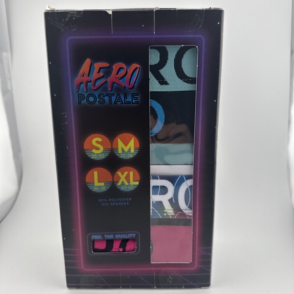 Aeropostale Boxer Briefs Performance 4-Pack Men's Medium Underwear NEW
